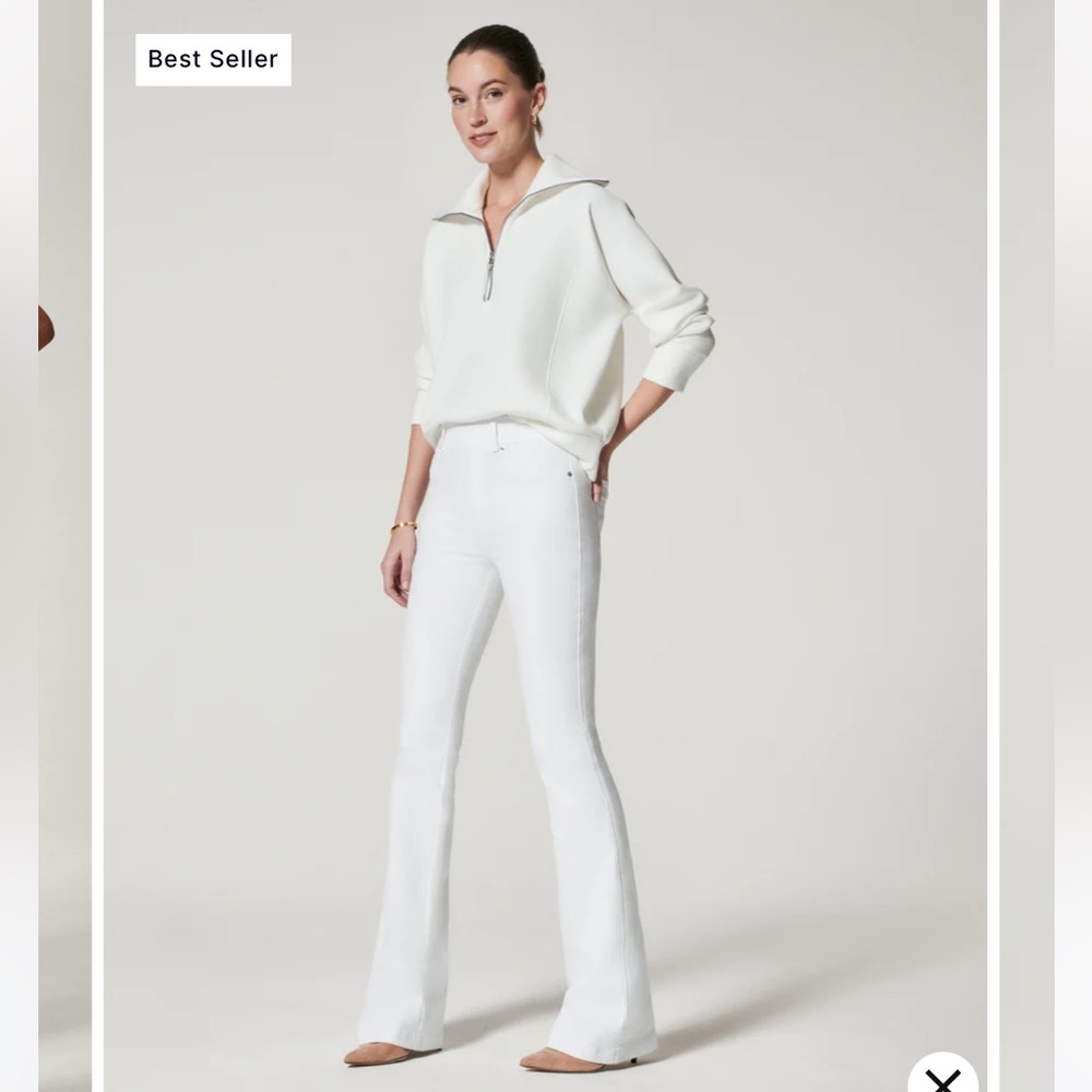 Spanx White Flare Jeans